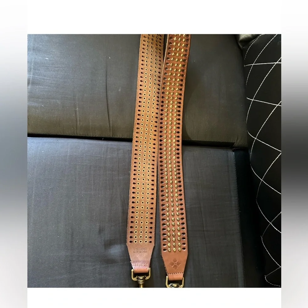 Patricia Nash Brown Leather Bag/Guitar Strap - Picture 2 of 6